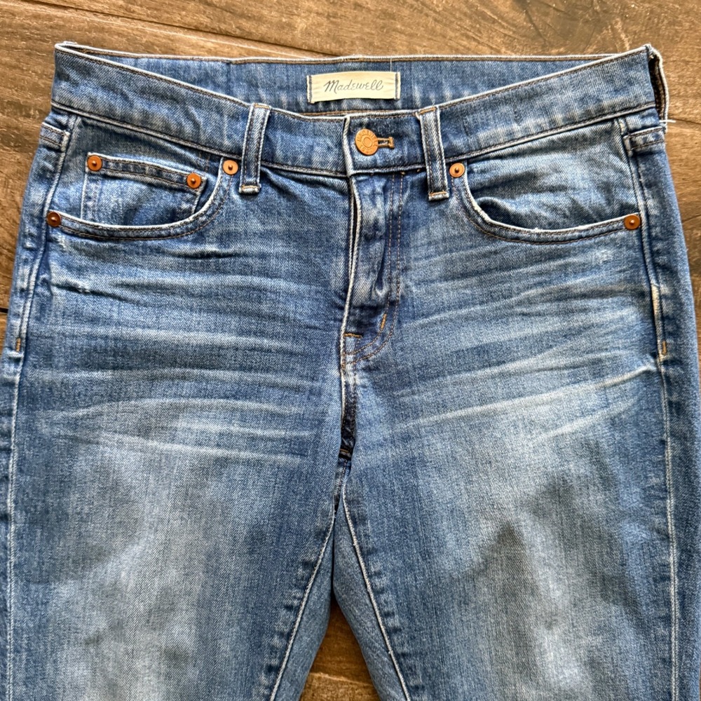 Madewell Women's The Slim Walton Wash Boyjean, Indigo Blue,25 - Picture 4 of 13